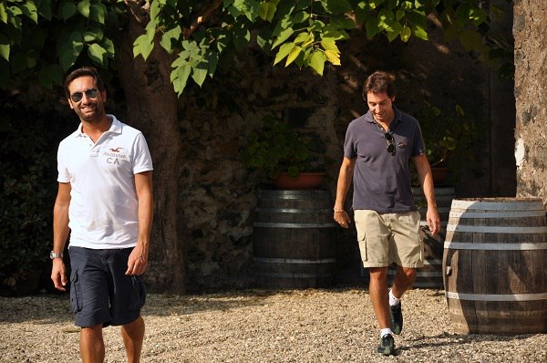 Antonio och Salvino Benanti vid Vineriet på Etna.