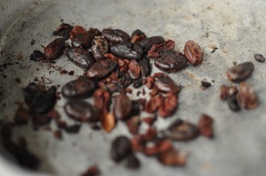 Färdigrostad kakao