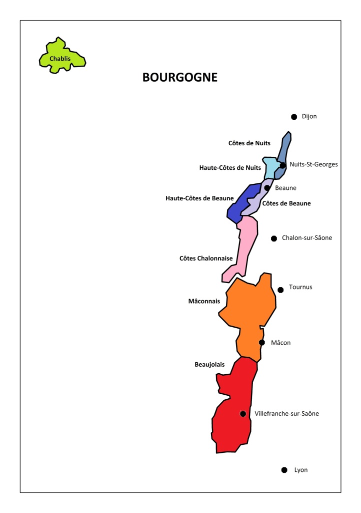 Burgundy wine districts