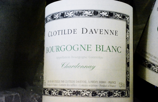 Bourgogne Blanc chardonnay